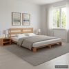 vidaXL Palettenbett Braun Massivholz Kiefer 200&times;200 cm