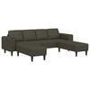 vidaXL Sofa Set Armeegrün Faux Wildleder