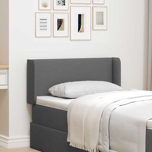 vidaXL Kopfteil Ohr Dunkelgrau 40,5 x 40,5 x 4 cm Stoff