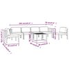 vidaXL 7-tlg. Garten-Lounge-Set mit Kissen Aluminium Anthrazit