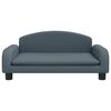 vidaXL Kindersofa Dunkelgrau 70x45x30 cm Stoff
