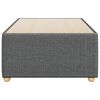 vidaXL Bettgestell ohne Matratze Dunkelgrau 90x190 cm Stoff