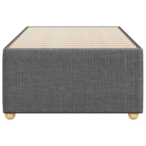 vidaXL Bettgestell ohne Matratze Dunkelgrau 90x190 cm Stoff