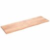 vidaXL Wandregal Hellbraun 200x60x(2-4) cm Massivholz Eiche Behandelt