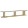 vidaXL Wandregale 2 Stk. Sonoma-Eiche 105x18x20 cm Holzwerkstoff
