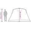 vidaXL Tunnel-Familienzelt 8 Personen Grau und Orange Wasserdicht