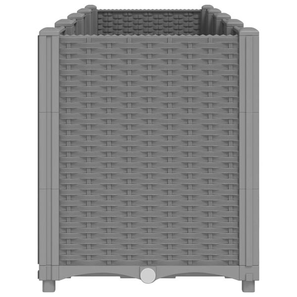 vidaXL Pflanzk&uuml;bel Hellgrau 160x40x53 cm PP