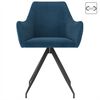 vidaXL Esszimmerst&uuml;hle 2 Stk. Blau Samt