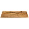 vidaXL Tischplatte 100x80x2,5 cm Baumkante Massivholz Raues Mangoholz