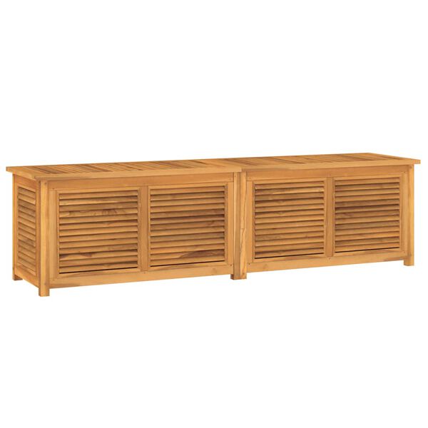 vidaXL Gartenbox mit Beutel 200x50x55 cm Massivholz Teak