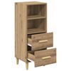 vidaXL Sideboard Artisan-Eiche 34 x 34,5 x 90 cm Holzwerkstoff