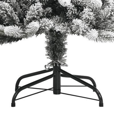 vidaXL Künstlicher Weihnachtsbaum Beschneit 210 cm PVC&PE