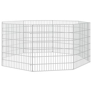 vidaXL Freilaufgehege 8-teilig 54x60 cm Verzinktes Eisen