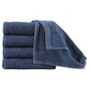 vidaXL Gästehandtücher 10 Stk. Baumwolle 450 g/m² 30x50 cm Marineblau