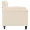 vidaXL Sessel Beige 60 cm Mikrofasergewebe