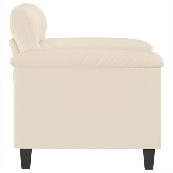 vidaXL Sessel Beige 60 cm Mikrofasergewebe