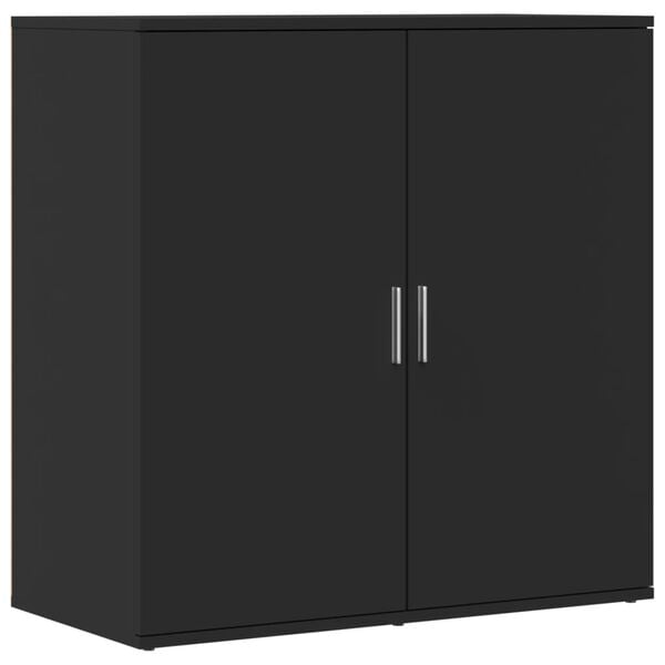 vidaXL Sideboards 2 Stk. Schwarz 79x38x80 cm Holzwerkstoff