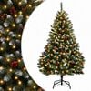 vidaXL K&uuml;nstlicher klappbarer Weihnachtsbaum 150 cm 150 LEDs