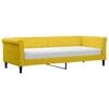 vidaXL Tagesbett mit Matratze Gelb 80x200 cm Samt