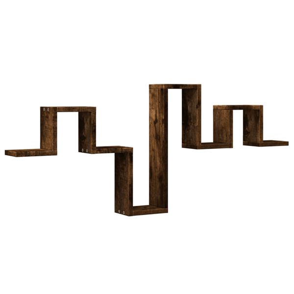 vidaXL Wandregal R&auml;uchereiche 104,5x10x43 cm Holzwerkstoff