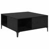 vidaXL Couchtisch Schwarz Eichen-Optik 80 x 80 x 36,5 cm Holzwerkstoff