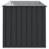 vidaXL Gartenlagerbox Schwarz 151,5 x 107 x 100 cm Stahl