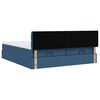 vidaXL Ottoman-Bett mit Matratzen Blau 180x200 cm Stoff