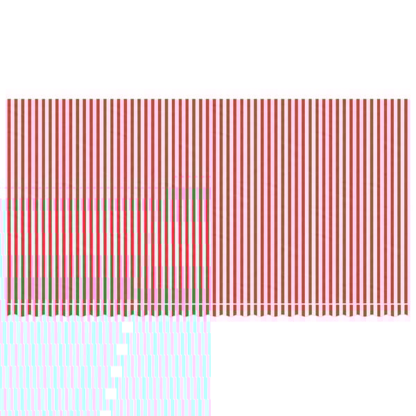 vidaXL Markisenbespannung Rot und Weiß Gestreift 6x3 m
