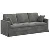 vidaXL Sofa Set 2 pcs Dunkelgrau 198 x 78 x 80 cm Samt