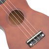 vidaXL Sopran Ukulele Set f&uuml;r Kinder mit Tasche Dunkles Holz 23"