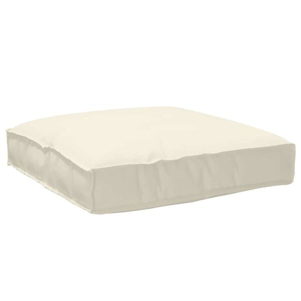 vidaXL Kissen Creme 80 x 80 x 12 cm Oxford-Stoff