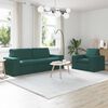 vidaXL Sofa 2 pcs Dunkelgr&uuml;n