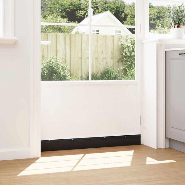 vidaXL Aufsteck T&uuml;rb&uuml;rstendichtungen 6 pcs Schwarz 100 cm