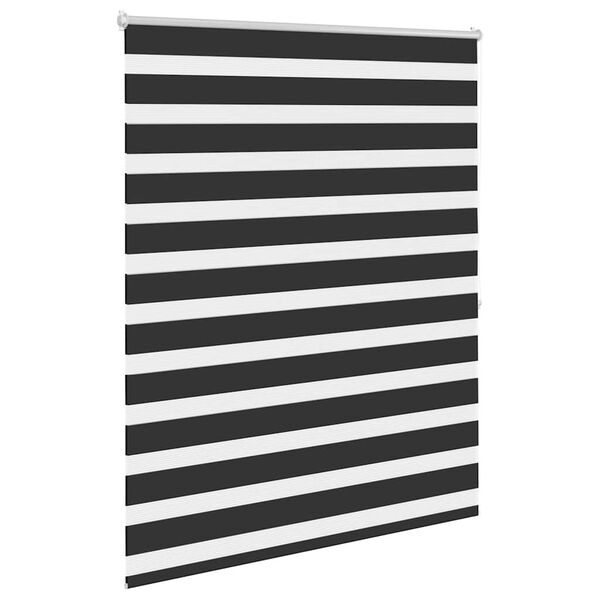 vidaXL Zebra-Rollo 140,9 x 175 cm, Stoffbreite 136,7 cm, schwarz