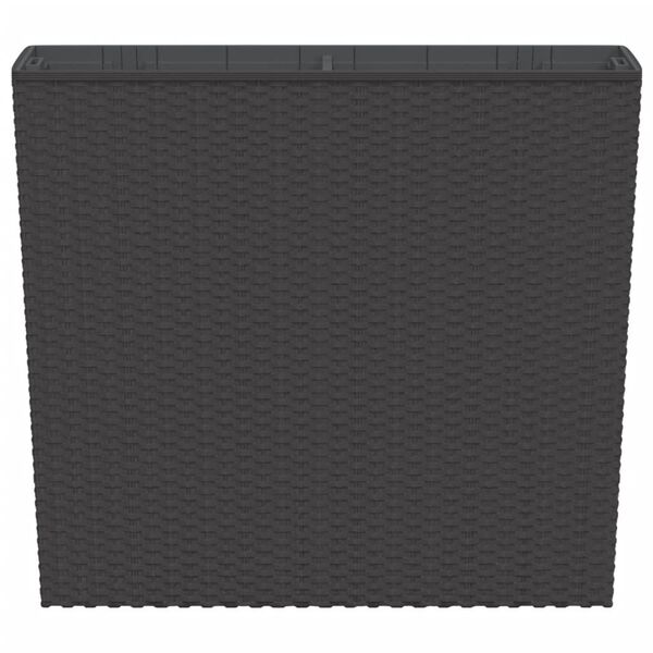 vidaXL Pflanzk&uuml;bel mit herausnehmbaren Einsatz Braun 12/44 L PP-Rattan