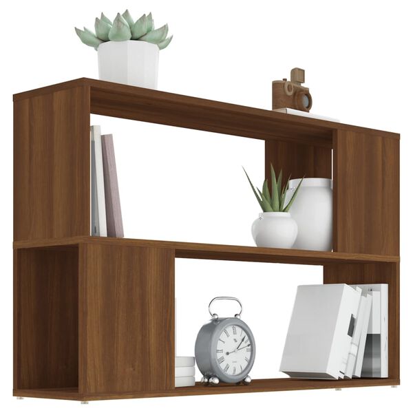 vidaXL Bücherregal Braun Eichen-Optik 100x24x63 cm Holzwerkstoff
