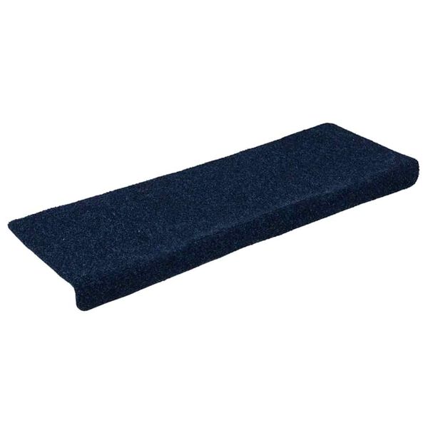 vidaXL Stufenmatten Selbstklebend 15 Stk. 65x21x4 cm Marineblau Rechteckiger Rand