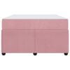 vidaXL Bettrahmen mit Matratze Rosa 120 x 200 cm Stoff