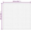 vidaXL Gewichtsdecke Blau 220x230 cm 15 kg Stoff