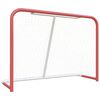 vidaXL Hockeytor mit Netz Rot & Wei&szlig; 153x60x118 cm Stahl & Polyester