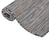 vidaXL Outdoor-Teppich Flachgewebe 80x150 cm Braun und Blau