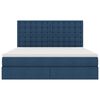 vidaXL Bett mit Stauraum und LED Blau 180 x 200 cm Polyester