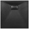 vidaXL Duschwanne SMC Schwarz 80×80 cm