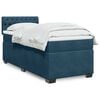 vidaXL Boxspringbett mit Matratze Blau 80x200 cm Samt