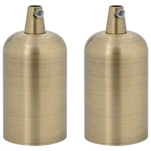 vidaXL Lampenfassungen 2 Stk. Bronze E27