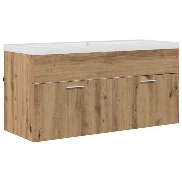 vidaXL Badezimmerschrank Wandmontiert Artisan-Eiche 100 x 38,5 x 46 cm