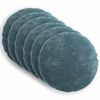 vidaXL Kissenbezug 6 stk. HEERLEN Blau &Oslash; 30 cm Chenille-Stoff