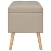 vidaXL Hocker mit Stauraum 3 Stk. Beige Stoff