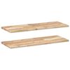 vidaXL Schweberegale 2 Stk. 100x30x2 cm Massivholz Akazie Unbehandelt