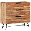 vidaXL Sideboard 80 x 30 x 75 cm Massivholz Akazie